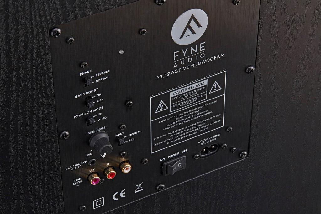Fyne Audio F3-12 Active Subwoofer Rear