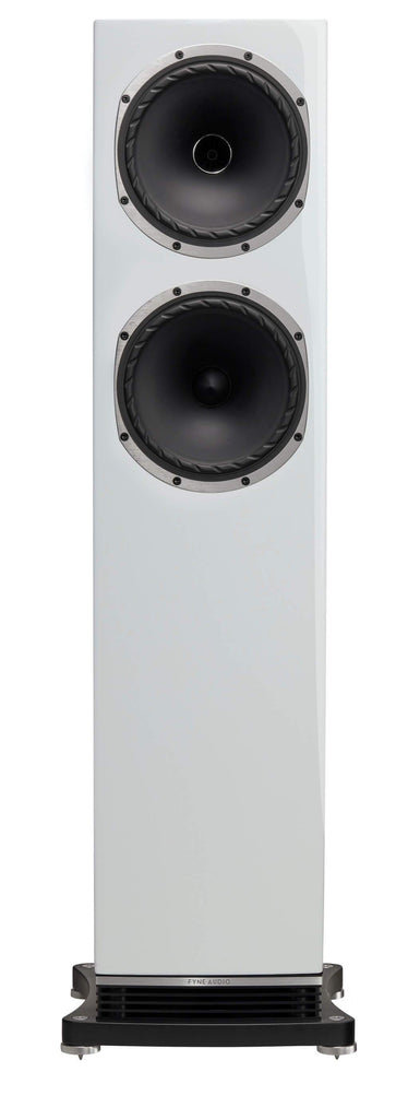 Fyne Audio - F502 - Floorstanding Speakers Front Piano Gloss White