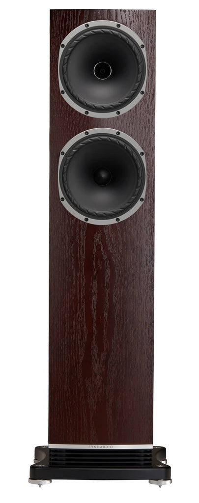 Fyne Audio - F502 - Floorstanding Speakers Dark Oak Front 