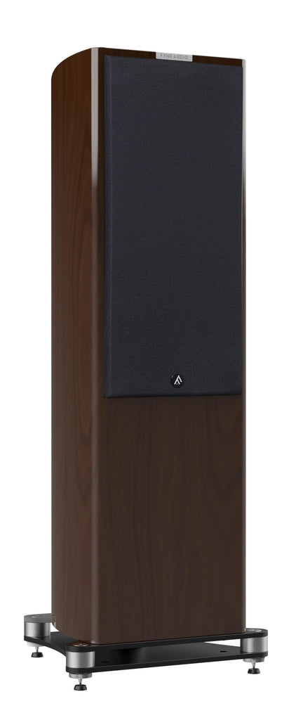 Fyne Audio F703 Floorstanding Speakers Piano Gloss Walnut Side Cover