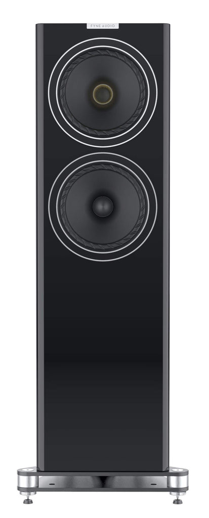 Fyne Audio F703 Floorstanding Speakers Piano Gloss Black Front