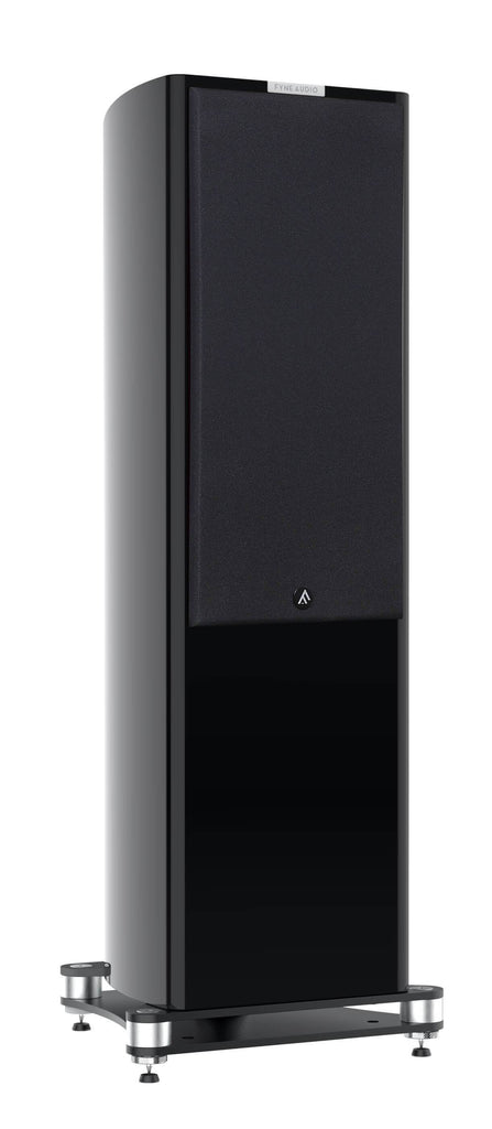 Fyne Audio F703 Floorstanding Speakers Piano Gloss Black Cover